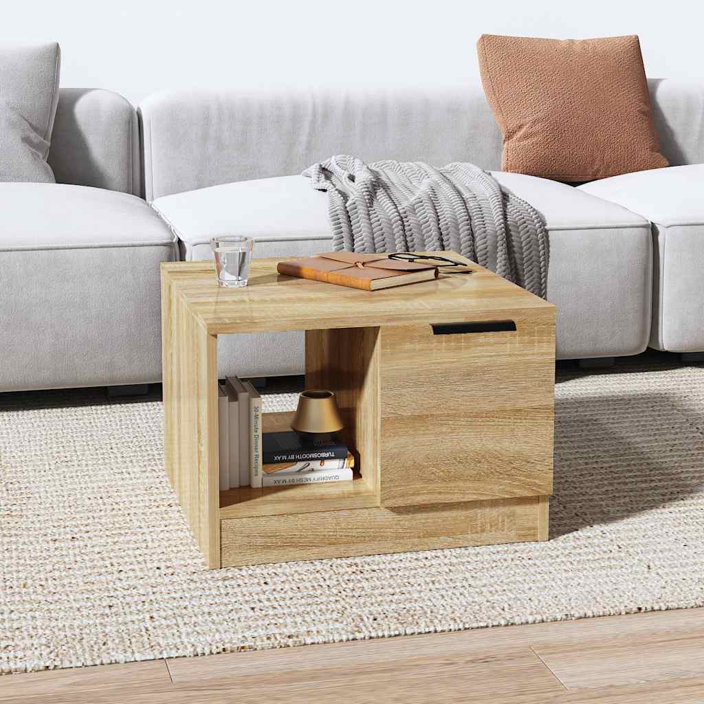 Coffee Table Sonoma Oak 50x50x36 cm Particle Board