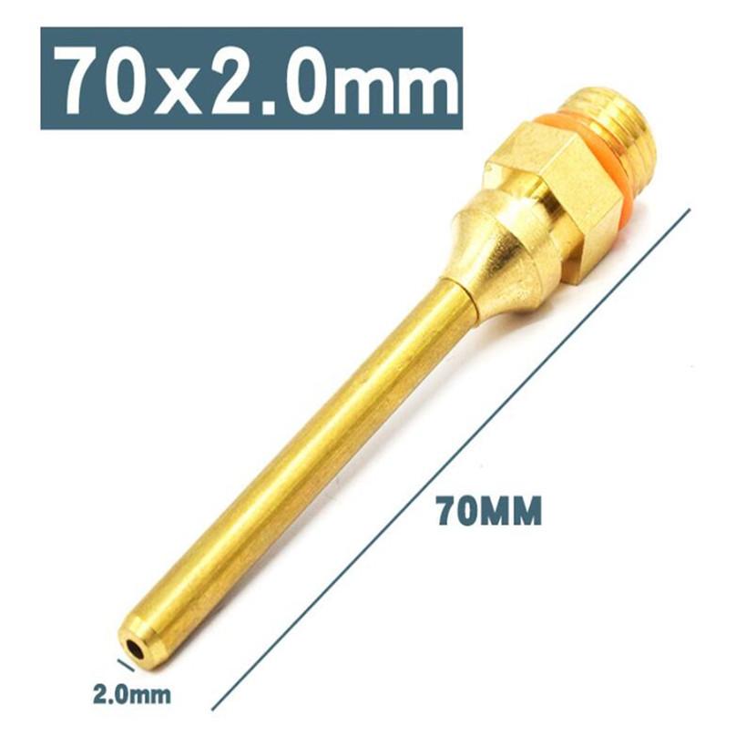 Durable Copper Heat Melt Glue Rifle Nozzle 50*3.0mm 70*2.0mm Glue Rifle Nozzle 1Pc