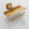Beelee Bathroom Tissue Holder/Toilet Paper Holder Solid Brass Wall-Mounted Toilet Roll Holder, Toilet Paper Tissue Holder with Mobile Phone Storage