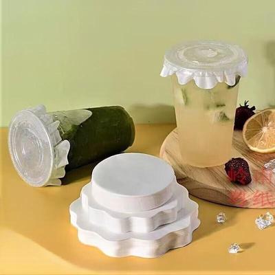 ZISIZ Flower-Shape Anti-Spill Cup Sealing Paper