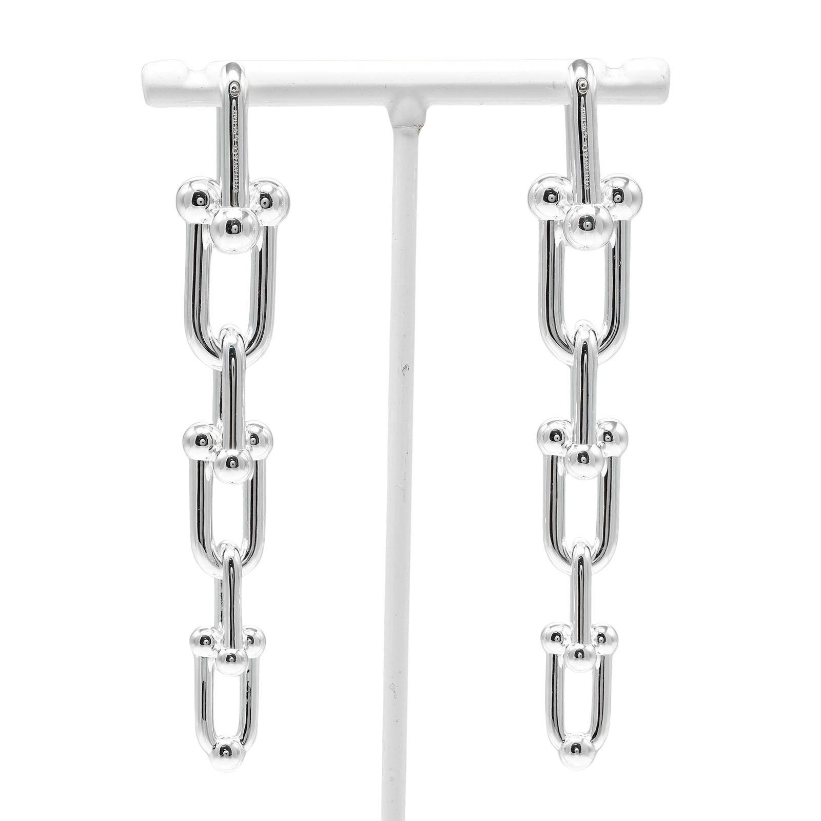 

TIFFANY&Co. Hardware Graduated Link Piercing Silver925 22.6g Women Used