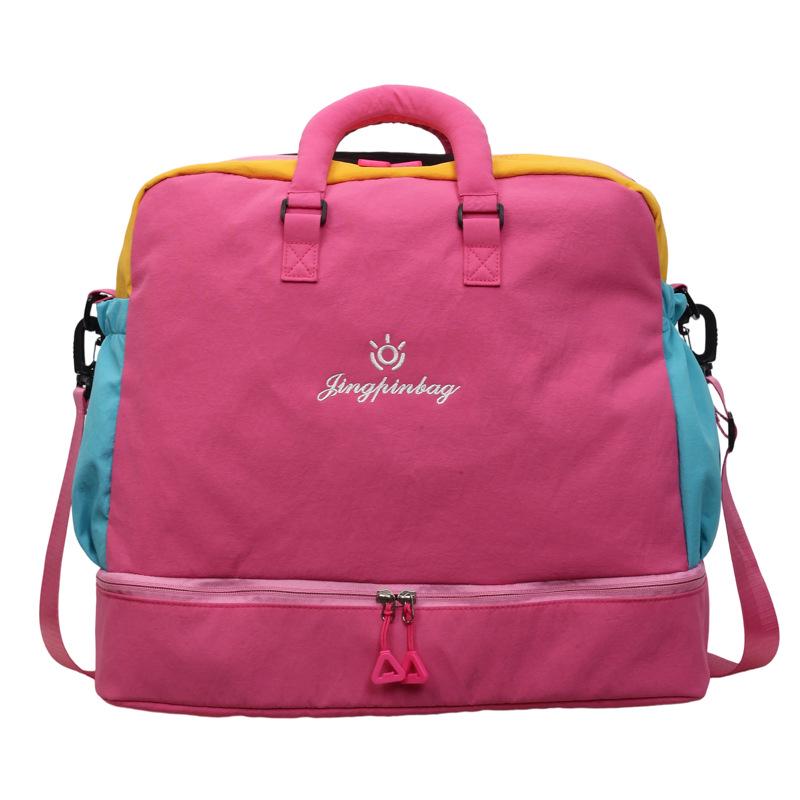 INS Dopamine Fashion Travel Bag: High-Style, Short-Distance, Large Capacity Gym Bag with Wet/Dry Separation
