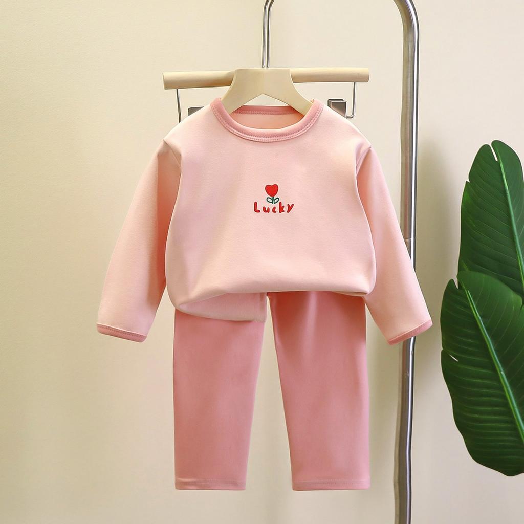 Children's Boys And Girls Home Wear And Pajamas Long-sleeved Tops And Trousers Sets