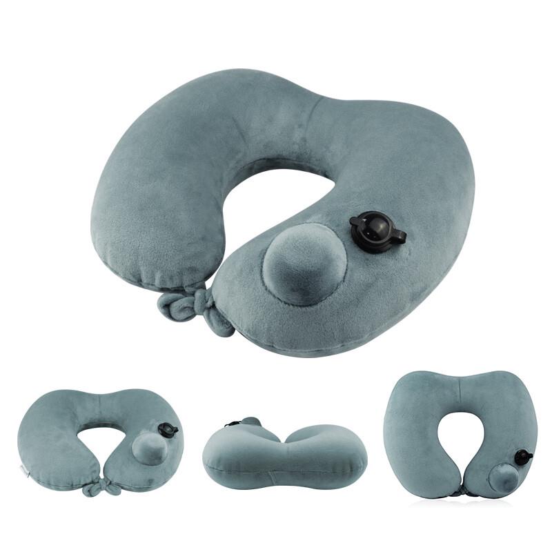 WELLHOUSE Inflatable U-Shaped Travel Neck Pillow