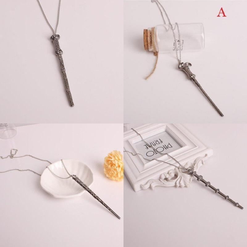 Magic Wand Pendant Necklace For Men And Women Stunning Alloy Fashion Jewelry