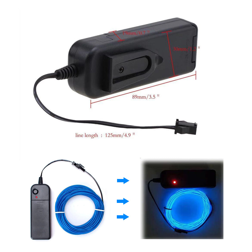 EL Wire Power Supply Neon Light Car Ambient Light Driver Transformer For Neon Lighting Strip Accessories 3V 5V 12V