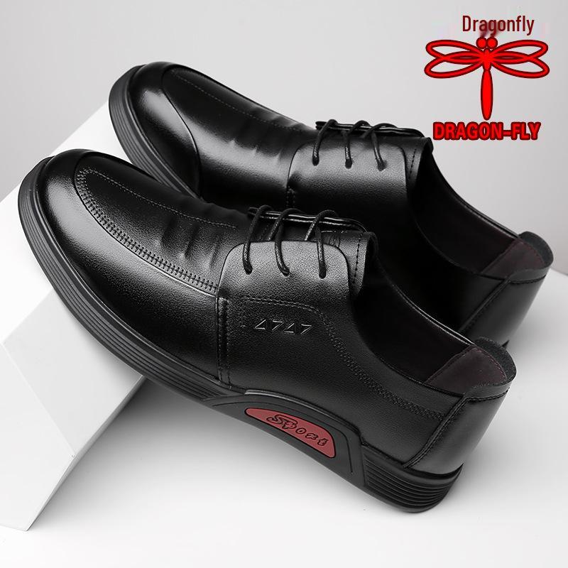 Dragonfly Настоящие мужские универсальные кожаные повседневные слипоны Size 43