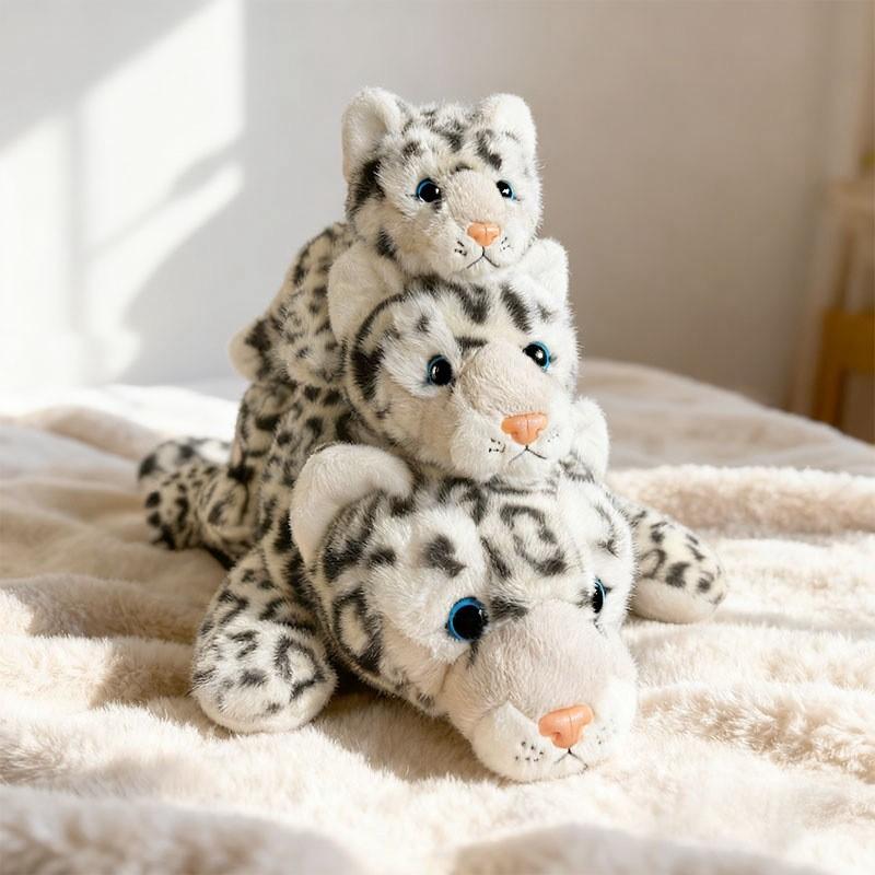Plüsch Schneeleopard Baby Spielzeug mit PP Baumwollfüllung für Kinder Baby Geschenk