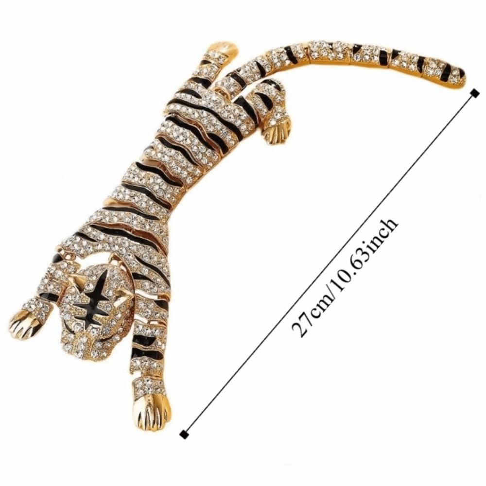 Leichter Luxus Schulterdekor Brosche Elegante Schulterblitz Große Tigerbrosche Anzug Zubehör