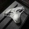 Hollow Men's Thongs Ultra-thin T Back Panties Breathable Mesh Underpants  Summer