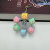 Relief Stress Keyboard Keychain 6 Keys Button Keyboard Clicker Toy Fidget Keychain  For Gifts