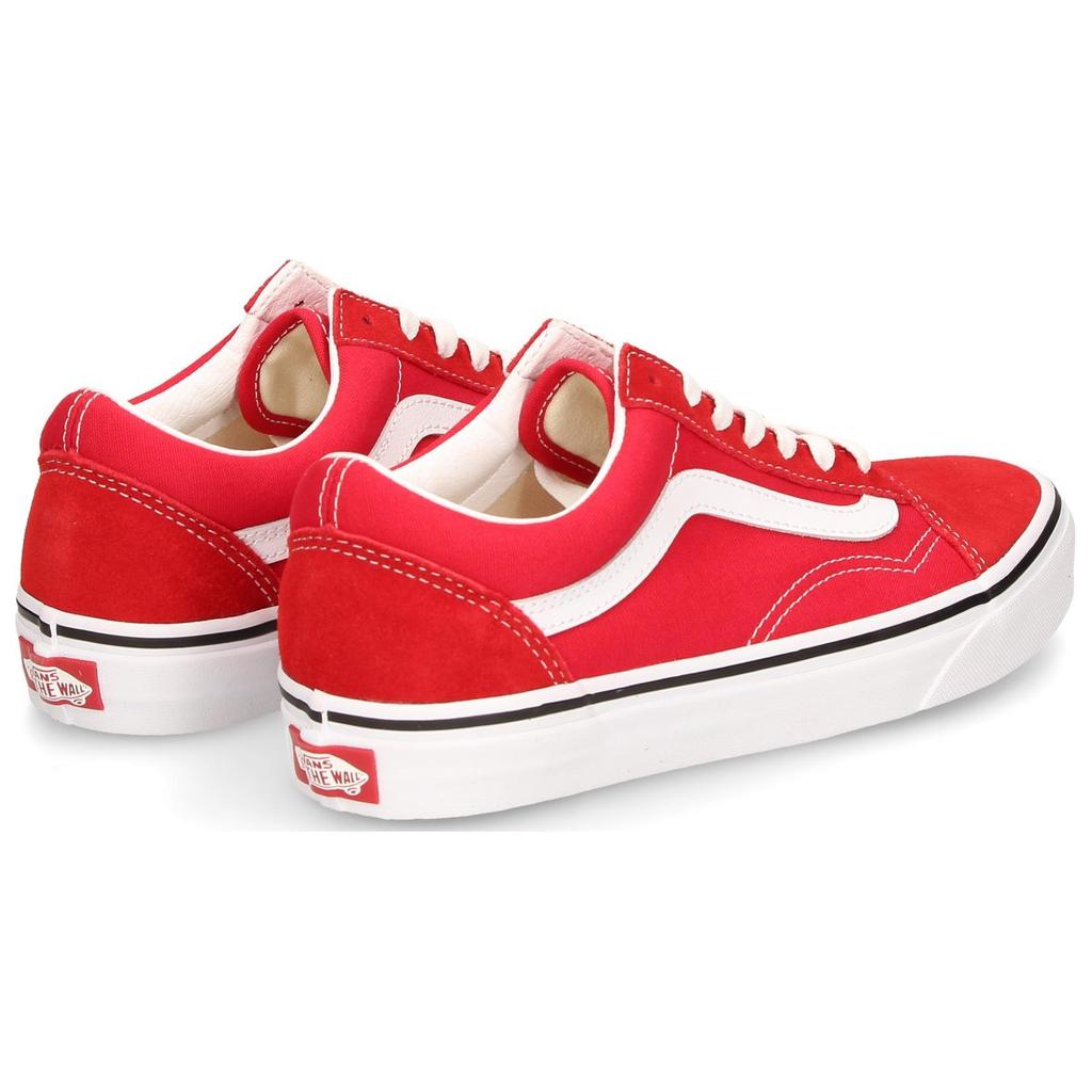 Vans Old Skool Reissue 136 Comfortable Lightweight Durable Breathable Low-Top Skate Shoes Unisex Sneakers Red VN000MT6CIS