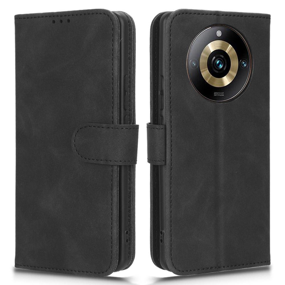 For Realme 11 Pro 5G/11 Pro+ 5G Anti-Scratch PU Leather Wallet Flip Cover Skin-touch Stand Phone Case
