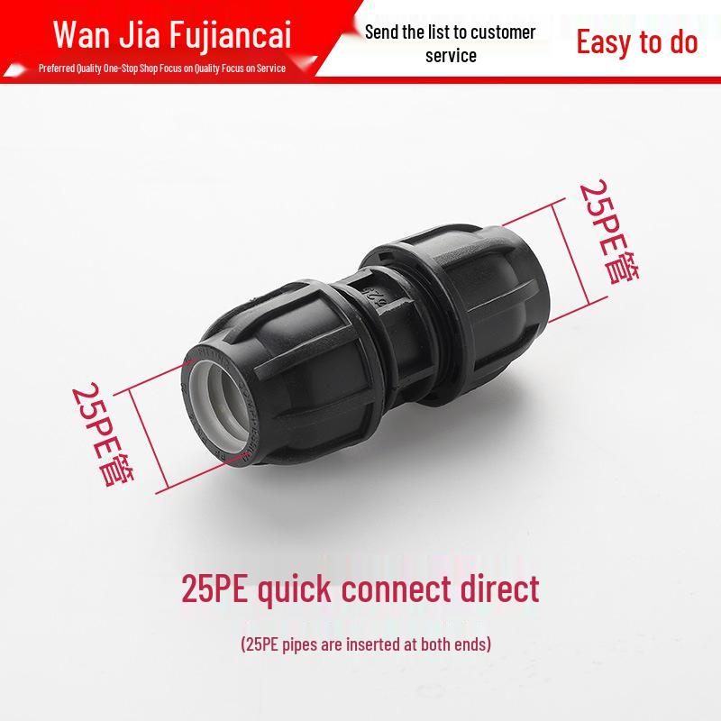 PE-Rohrverbindungsstücke: Schnellkupplungen für Leitungswasser, wärmefreie Ventile, Winkel, T-Stücke, 4- und 6-Punkt-Anschlüsse