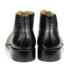 Fashion Luxury Genuine Leather Men Ankle Boot Fashion Wedding Dress Elegant Formal Office Pointed Toe Lace-up Shoe Brogue Adult Boot