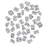 37 Pezzi Ciondolo per Scarpe Lettera Motivo Numeri PVC Adorabile Decorazione Accessorio Ciondolo per Scarpe Bianco