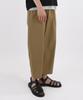 UNLC Linen Semi-Wide Crop Pants 3Col