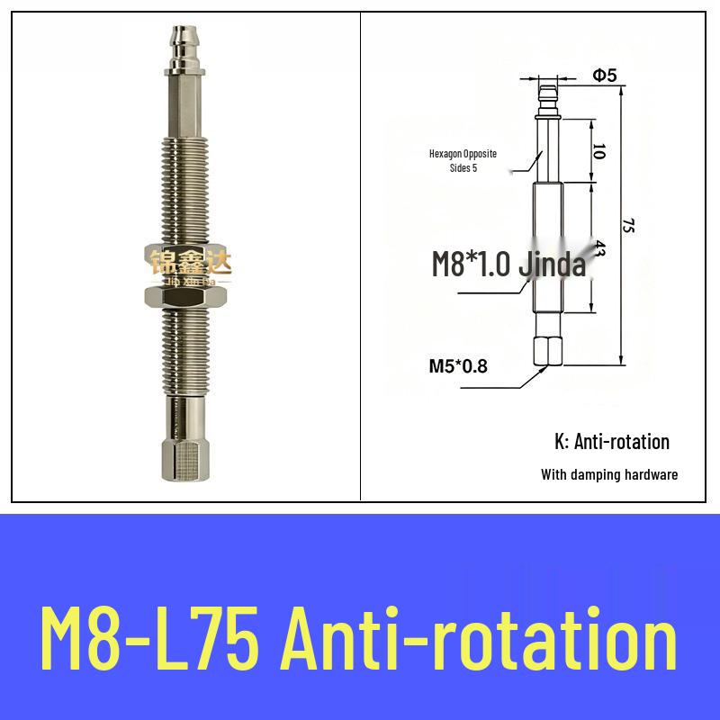 ZPT Vacuum Suction Cup Mini Fitting: Industrial Pneumatic Flat/Pointed Head Anti-Rotation Robotic Arm Holder.