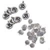 LOT 60Pcs Filigree Lotus Flower Pendant Charms for DIY Earrings, Bracelets, Necklaces