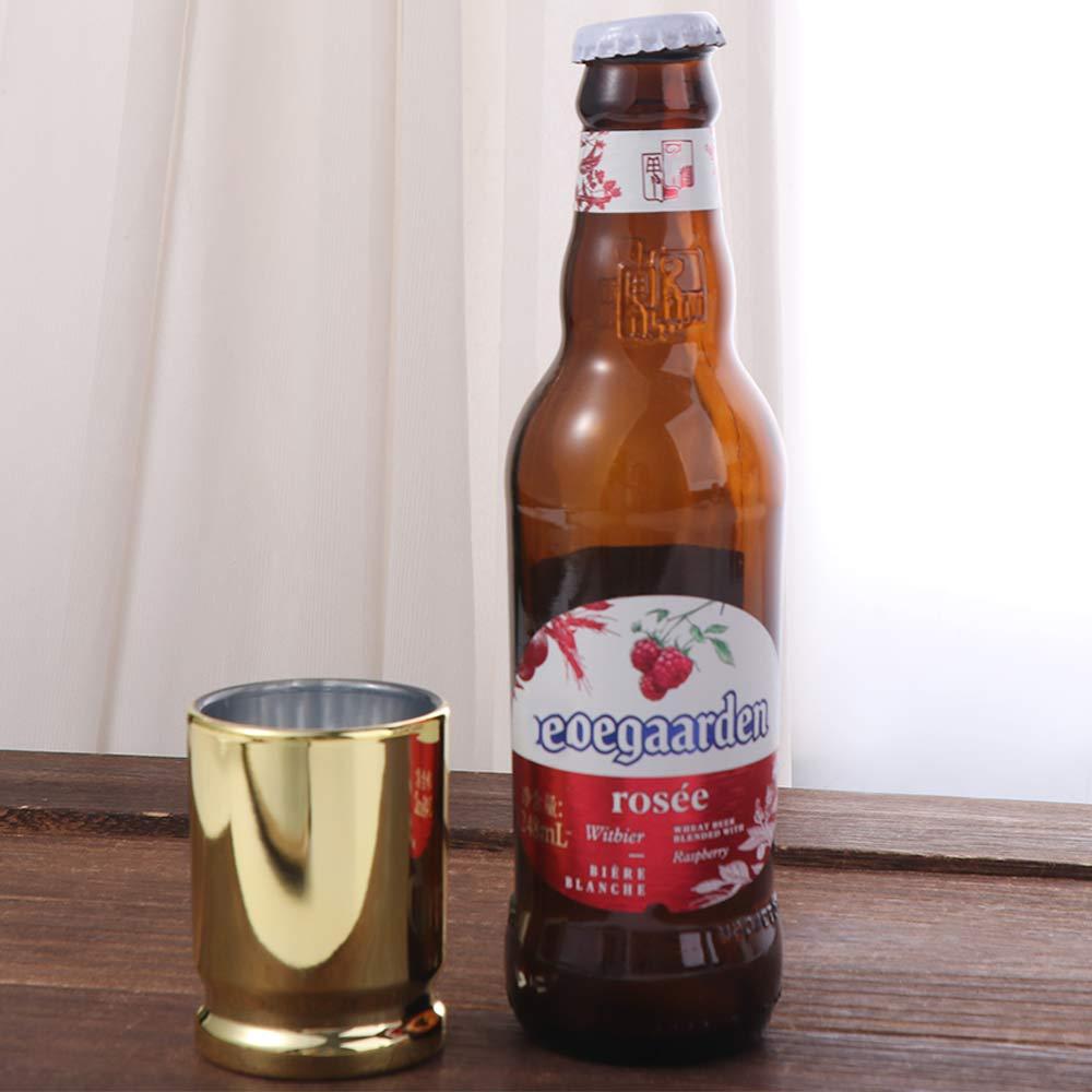 Creative 3 Oz Shot Glass Plastic Gold Liquid Cup Anti-fall Wine Cup Man