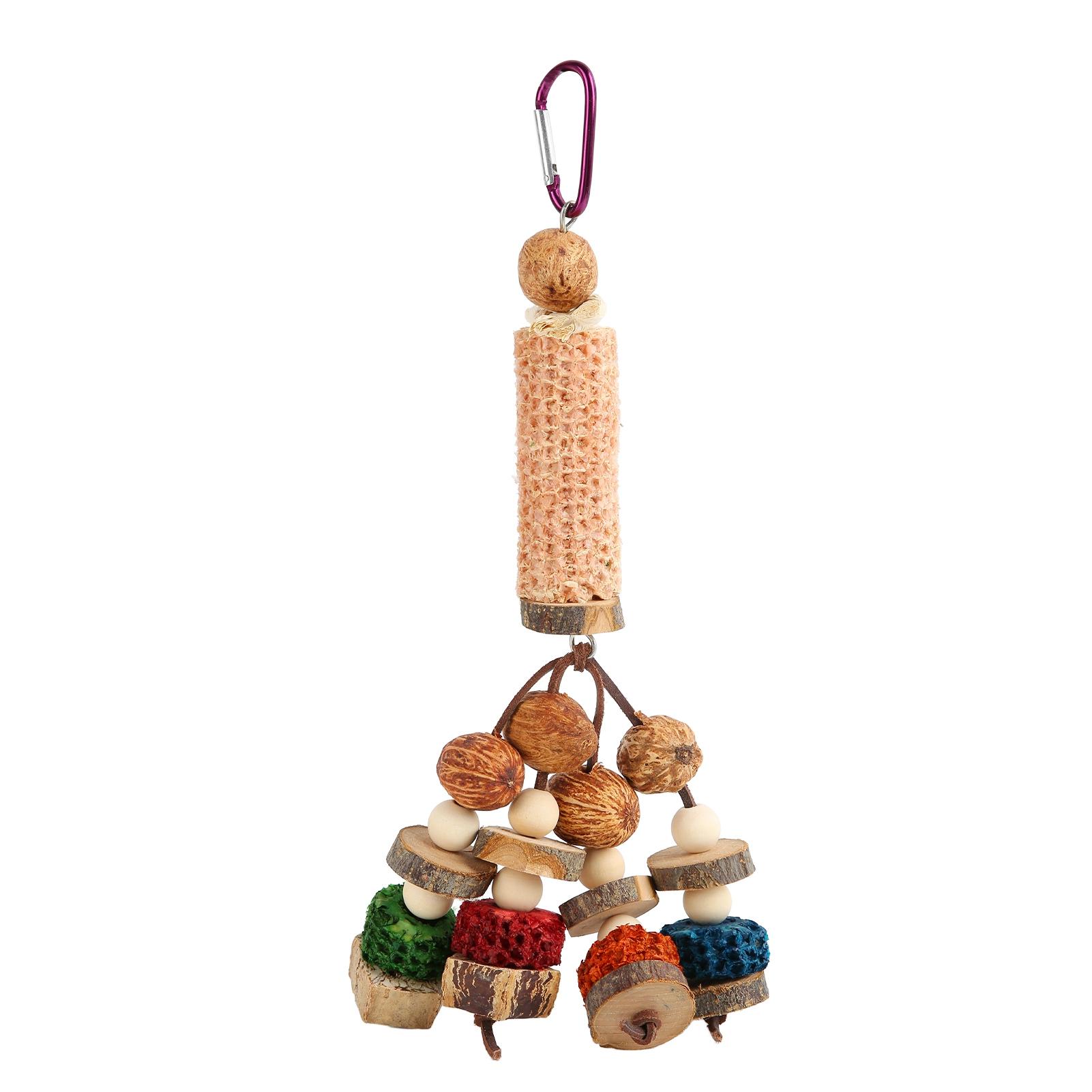 Parrot Corn Cob Chew Toys Cuttlefish Bone Boredom Relief Parrot Chewing Toy for Parrots Cockatiel Budgerigar Carambola