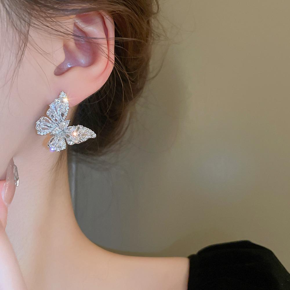 

Large Butterfly Butterfly Earrings Zinc Zinc Zinc Alloy Butterfly Ear Hook Butterfly Ear Studs Gifts