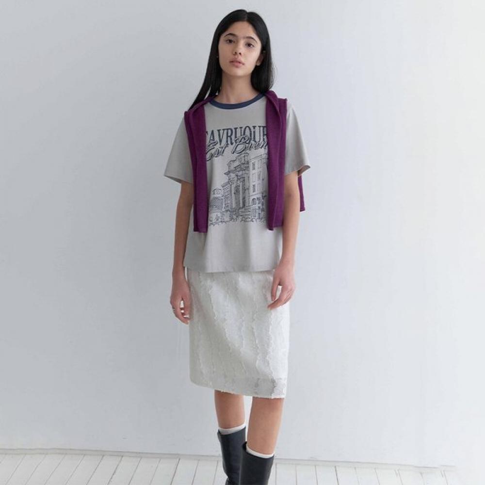 

On On Jacquard Midi Skirt New6ms331 IVORY/S_01