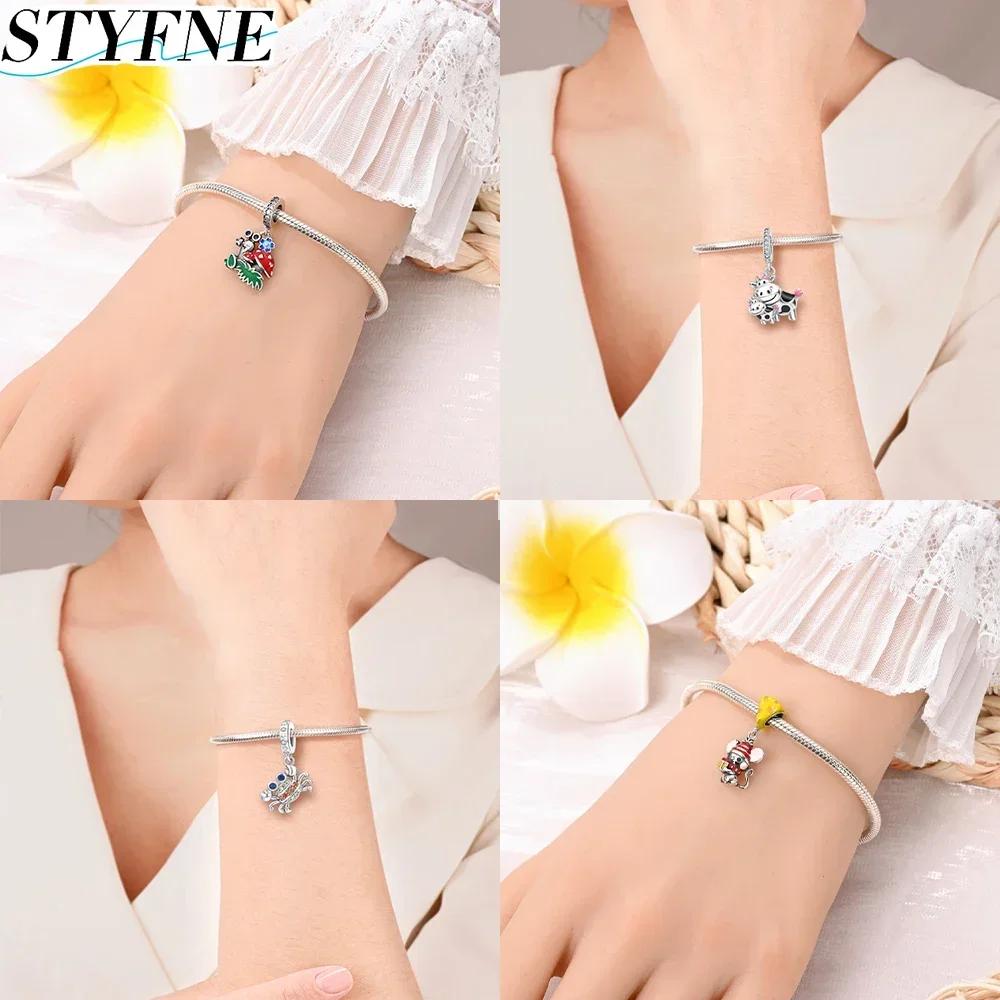 Coppercreative Animal Series Bee Squirrel Cheese Mouse Original Charm Fit Diy Bracelet Women'S Jewelry Making Gift