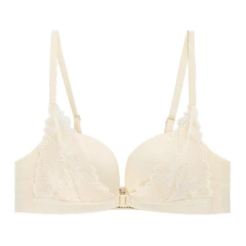 

Female show big upper support front buckle sexy beautiful back year no steel ring flat chest special bra 32/70AB шампанского