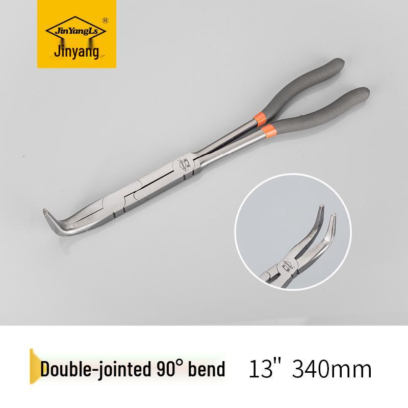 Jinyang Double Joint Super Long Needle-Nose Fishing Pliers, 11" & 13"