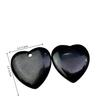 Natural Obsidian Heart Pendant 3-4cm Heart-Shaped Ornament Accessory