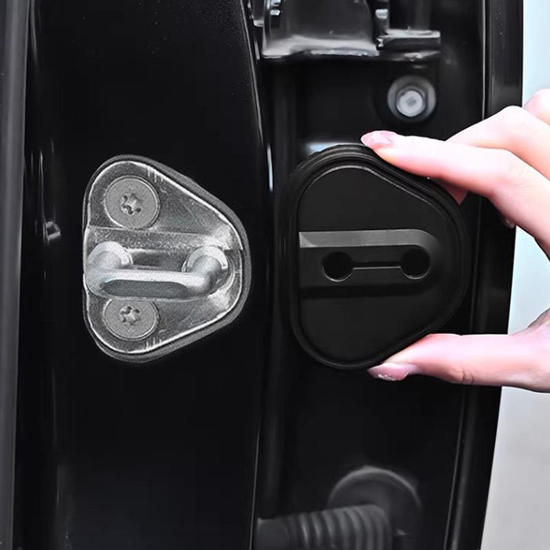 Für Polestar 4 Autotürschlossabdeckung Riegelabdeckung Silikon Stoßdämpfer Schutzabdeckung Polestar4 polestar 4 POLESTAR 4