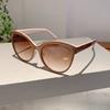 KAMMPT Vintage Cat Eye Sunglasses 2024 New Women Stylish Oversized Candy Color Outdoor Shades Fashion Brand Design Sun Glasses