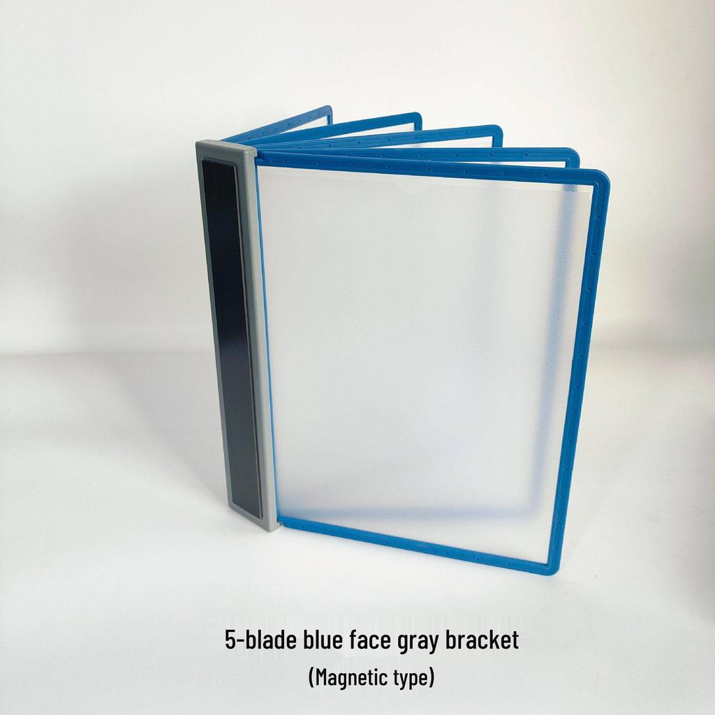 Wall-Mounted Magnetic A4 Flip Folder Document Organizer Display Stand
