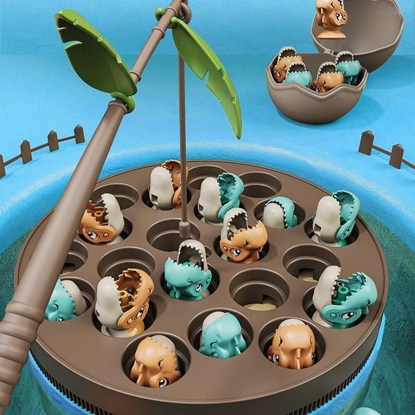 Dinosaurier-Insel-Angelspiel, gemischte Farben, beliebte koreanische Spielzeuge