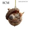 New Chestnut Squirrel Hedgehog Christmas Ornament Christmas Tree Pendant 2D Flat Print Acrylic Pendant