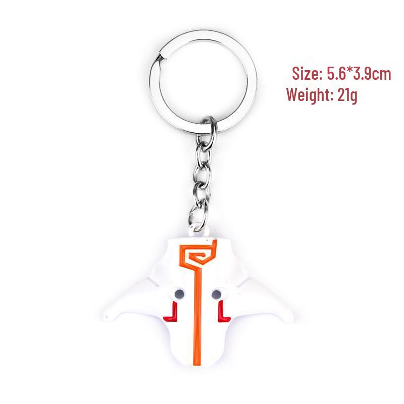 DOTA2 Weapon Model & Portal Scroll Pendant Necklace with Dota Logo Keychain