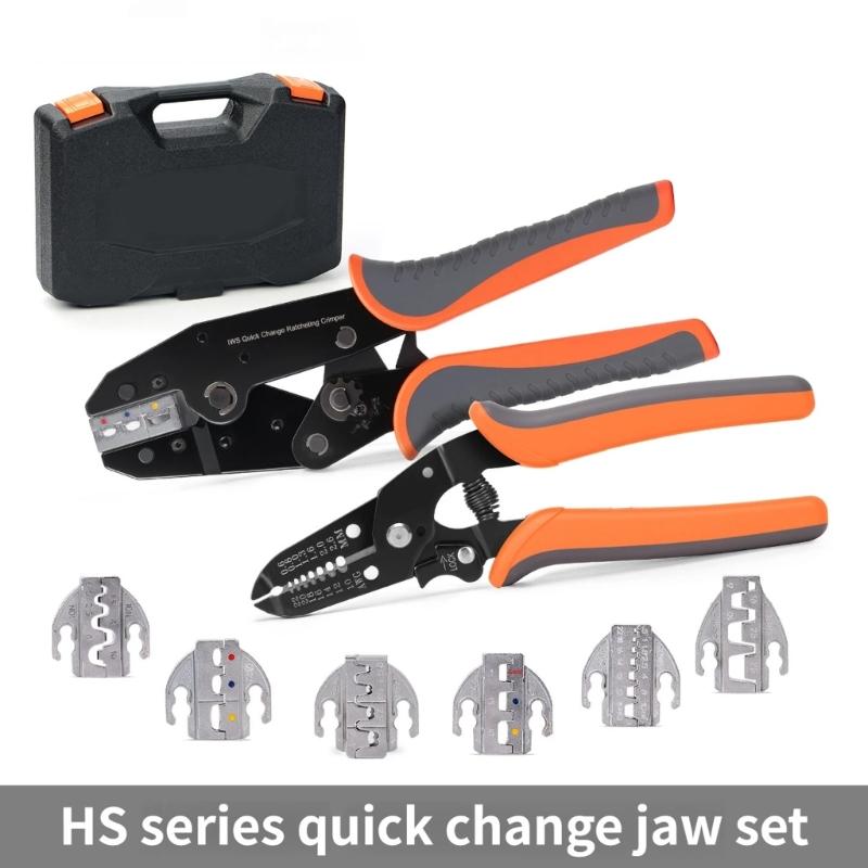 Professional Electrical Crimping Tool Set Includes Wire Stripper And Cutter For Automotive Marine Solar Applications