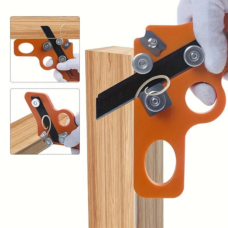 1pc Manual Edge Banding Trimmer, Veneer Edge Cutter Tool, Carpentry Chamfer Plane, Manual Planer Wood Chamfering Fillet Scraper