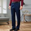 YOUNG RIVER Herren Business Casual Herbst/Winter Chinos mit einfacher Bundfalte