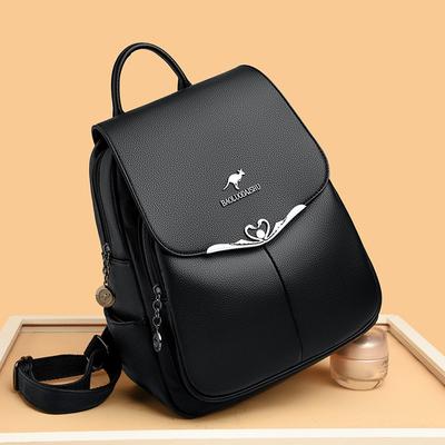 New Women's Bag High-end Fashion Soft Leather Women's Backpack Large Capacity Simple Middle-aged Mother Bag
