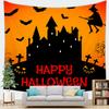 Halloweenthemed backdrop decoration fabric digitalprinted polyester tapestries living rooms bedrooms macrame wall hanging