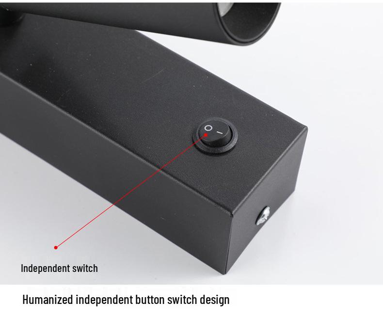 Modern Minimalist Rotating LED Wall Light for Bedroom, Hotels, Hallways, and Staircases