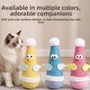 Cartoon Cat Tumbler Wobbler Toy Chicken Shaped Self-Balancing Cat Toy Cat Teaser Toy Self Playing