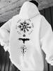 Men's Trendy Letter-print Hooded Sweatshirt, Perfect for Autumn and Winter Wear, Casual Street Style Long-sleeved Top.