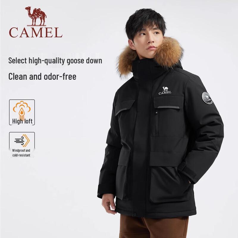 CAMEL Unisex Long Parka Down Jacket A34CAPN704