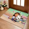 G-gabbys Dollhouse Floor Mat Cozy Flannel Soft Thick Non-Slip Mat For Living Room Bedroom Kitchen Decor Rugs