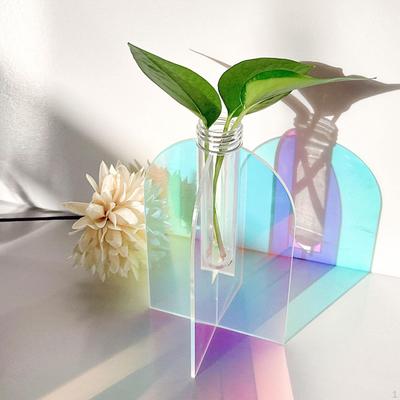 Vase Test Tube Ornament Acrylic Inserts Propagation Station Plant Planter for Cabinet Bedroom