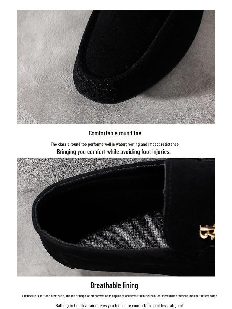 Herren Übergröße Koreanischer Stil Slipper Casual Loafer mit weicher Sohle