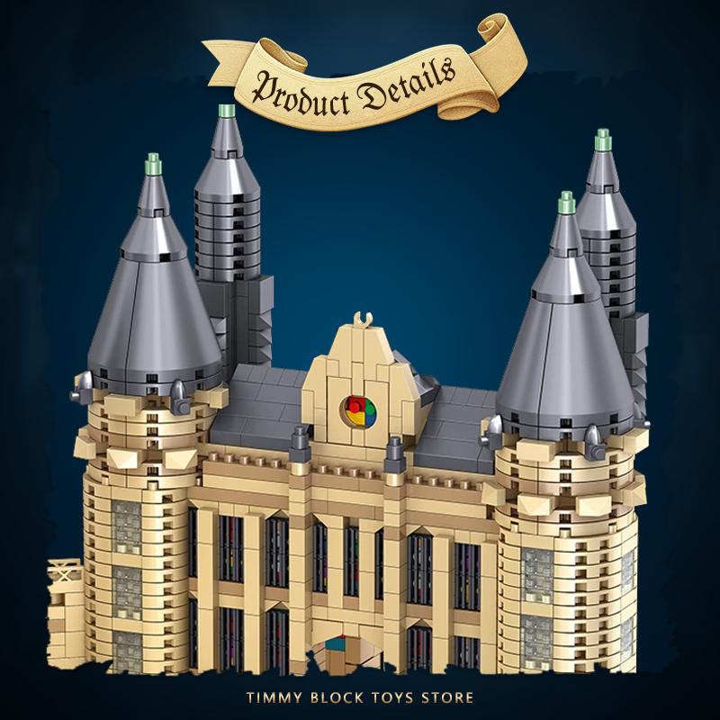 New Mini Magic World Medieval Castle Harry MOC Building Bricks Model DIY Blocks Toys for Children Kids Adult Gifts 3.5mm Block